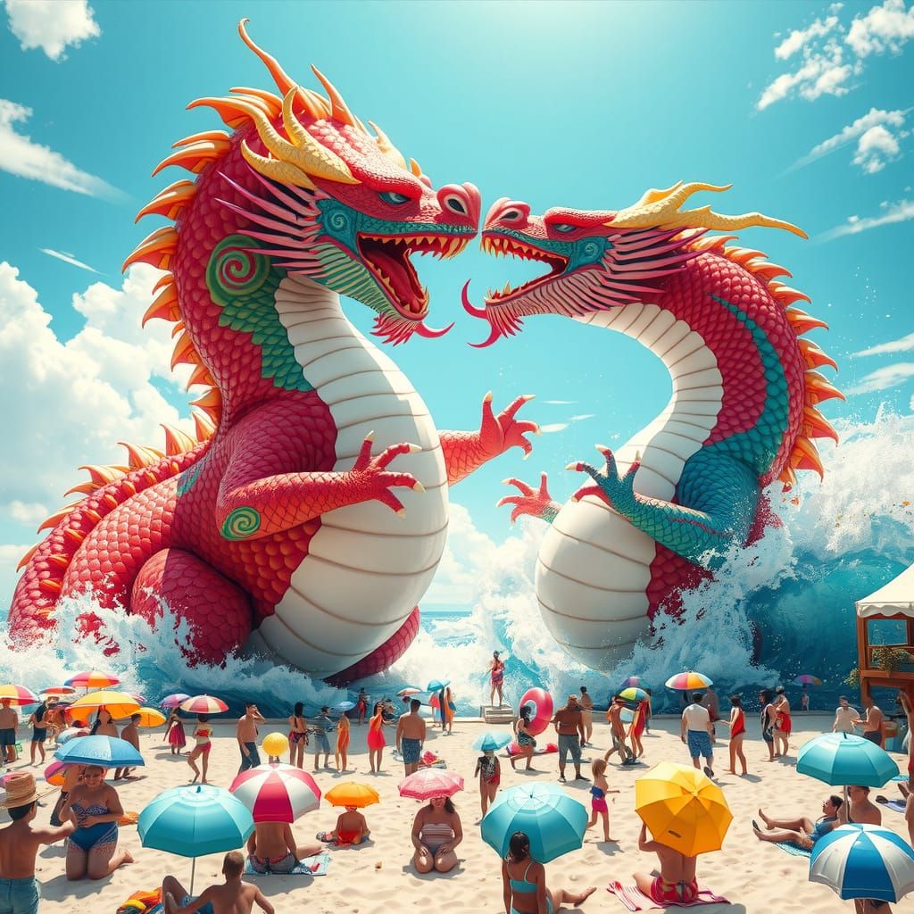 Mizuchi Dragons Engage in Underwater Wrestling Match in Vibr...