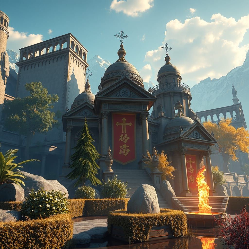 Orthodox World in Epic 3D Videogame Style