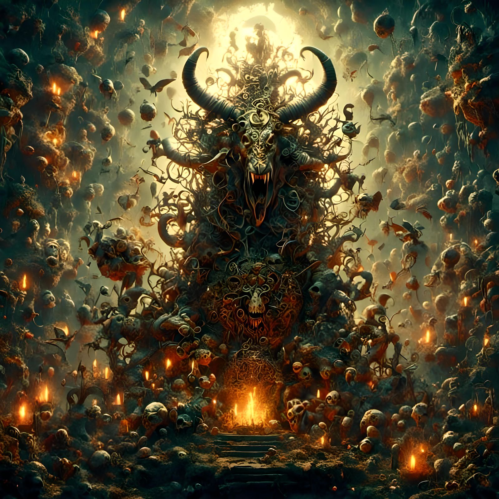 Surreal Steampunk Palace of Mythical Creatures