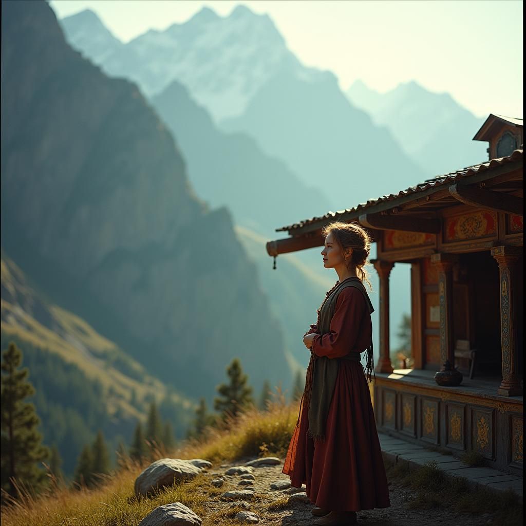 Maggie's Rustic Tea Stall in Majestic Mountains
