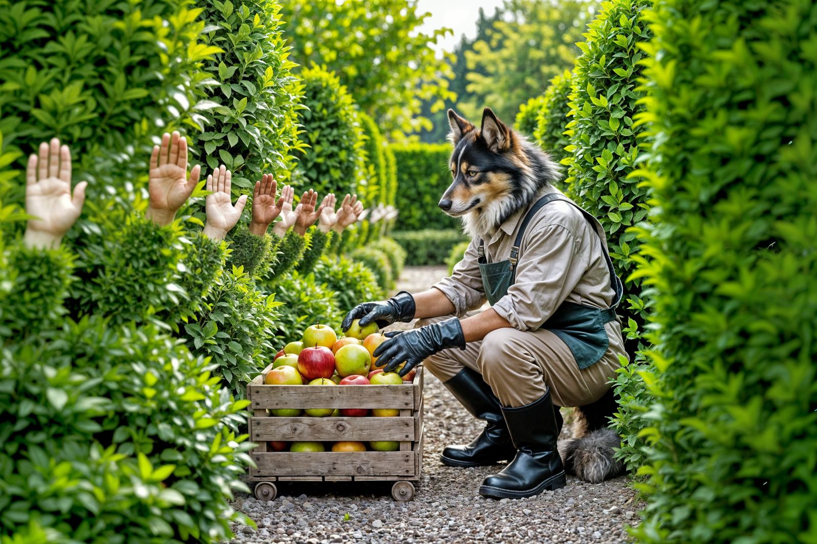 Kobold Gardener Harvests Finger Fruits in Photorealistic Gar...