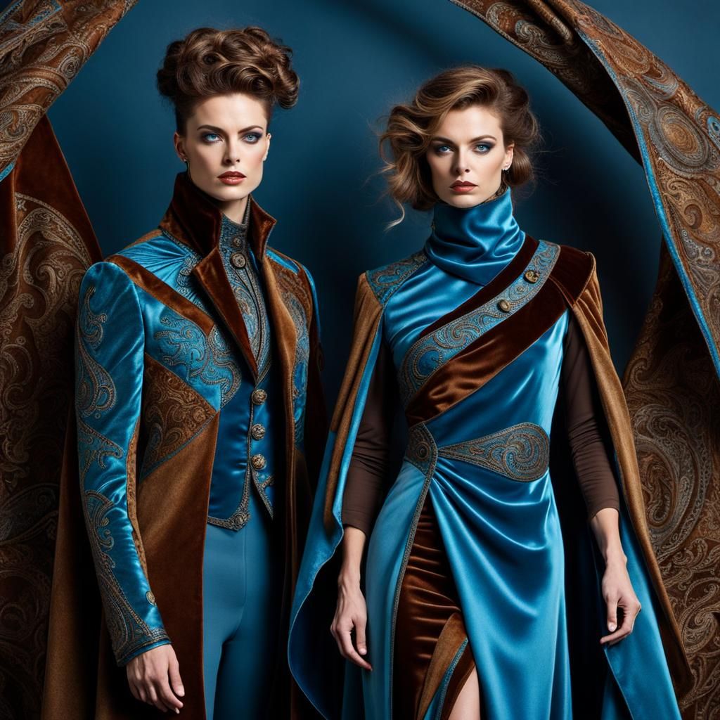 Futuristic Costumes in Silks and Velvets