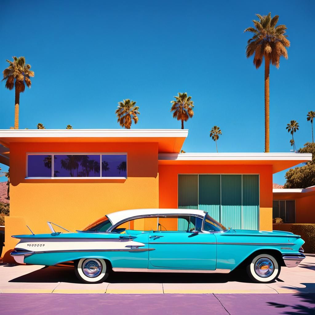 Retro-Futuristic Chevrolet Impala in Palm Springs
