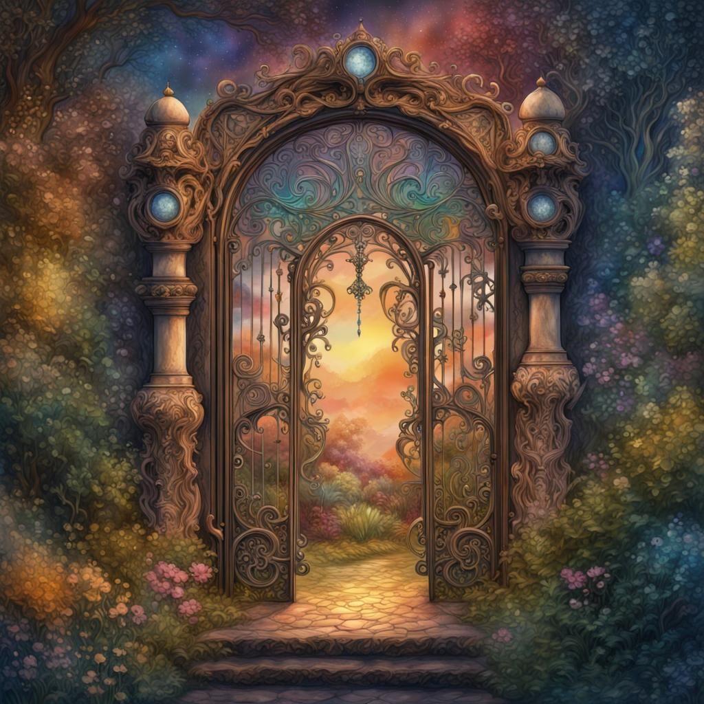 Gate to an esoteric garden