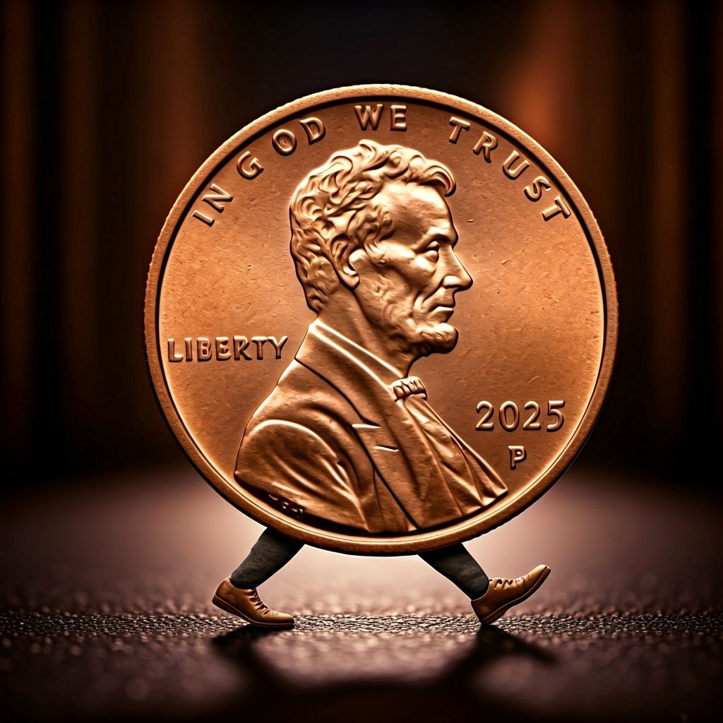 Vintage Penny Walks City Street in Hyperrealistic Concept Ar...