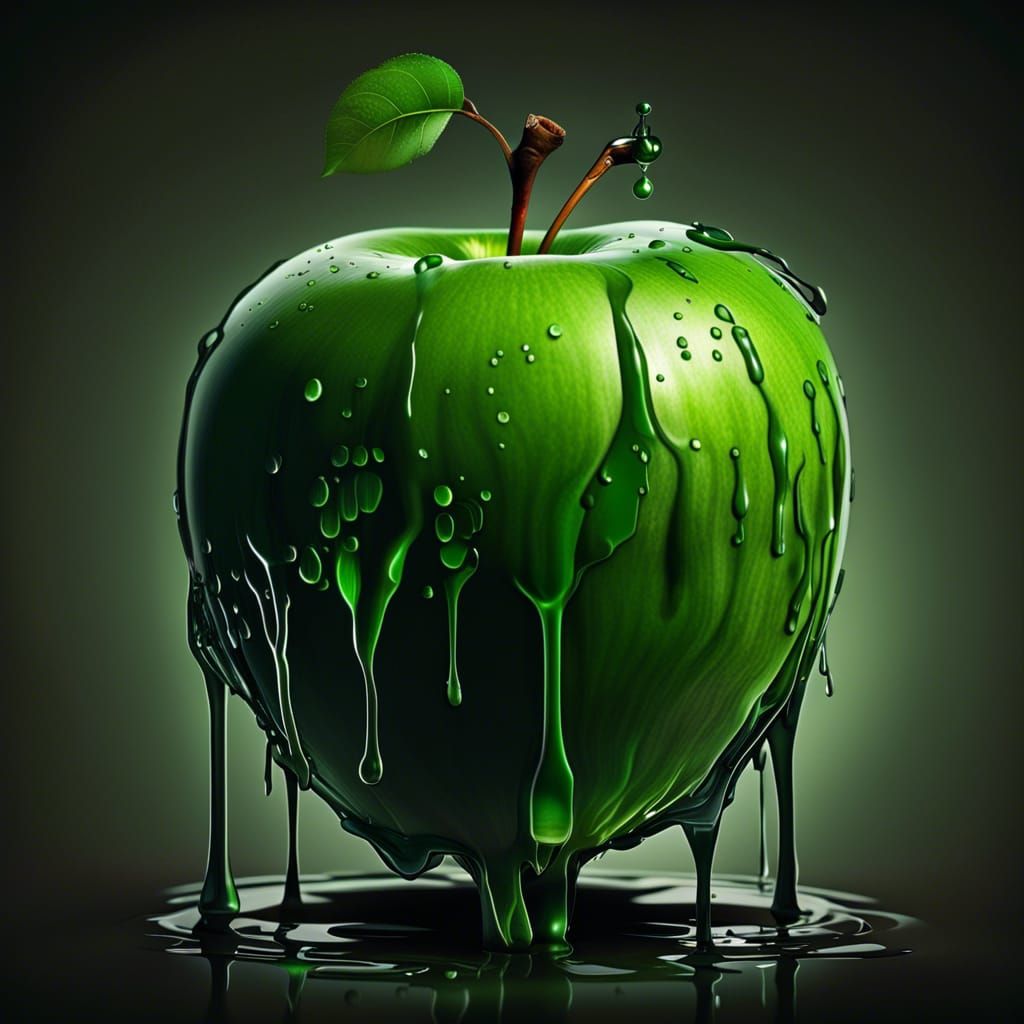 Poison Apple in Hyperrealistic Style