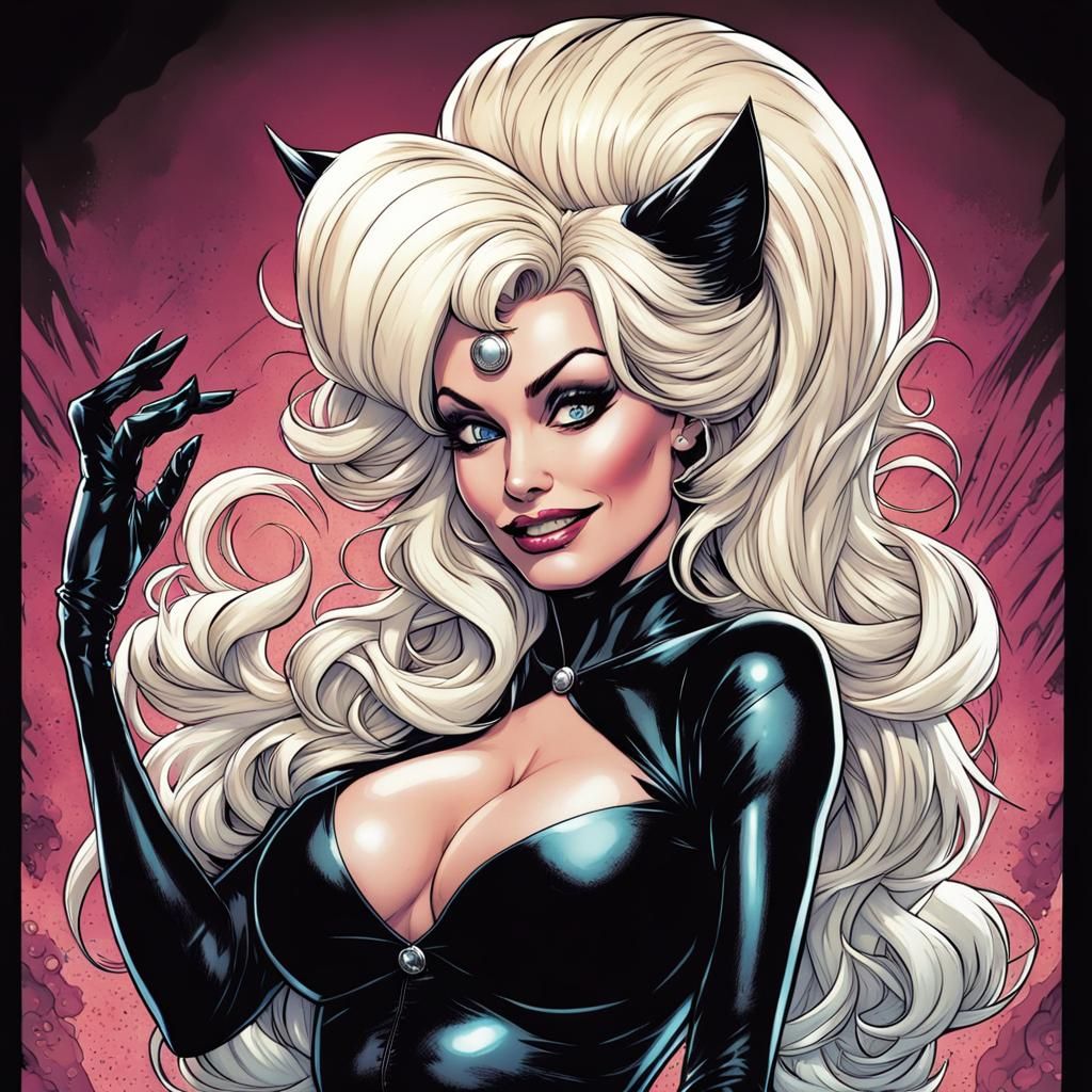Dolly Parton as Marvel's Black Cat