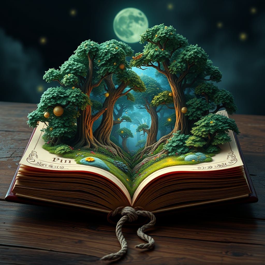 Majestic Pop-Up Book Reveals Enchanted Forest