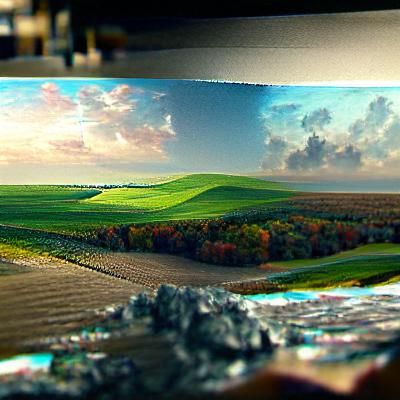 Vast Iowa Landscape in Detailed Matte Painting