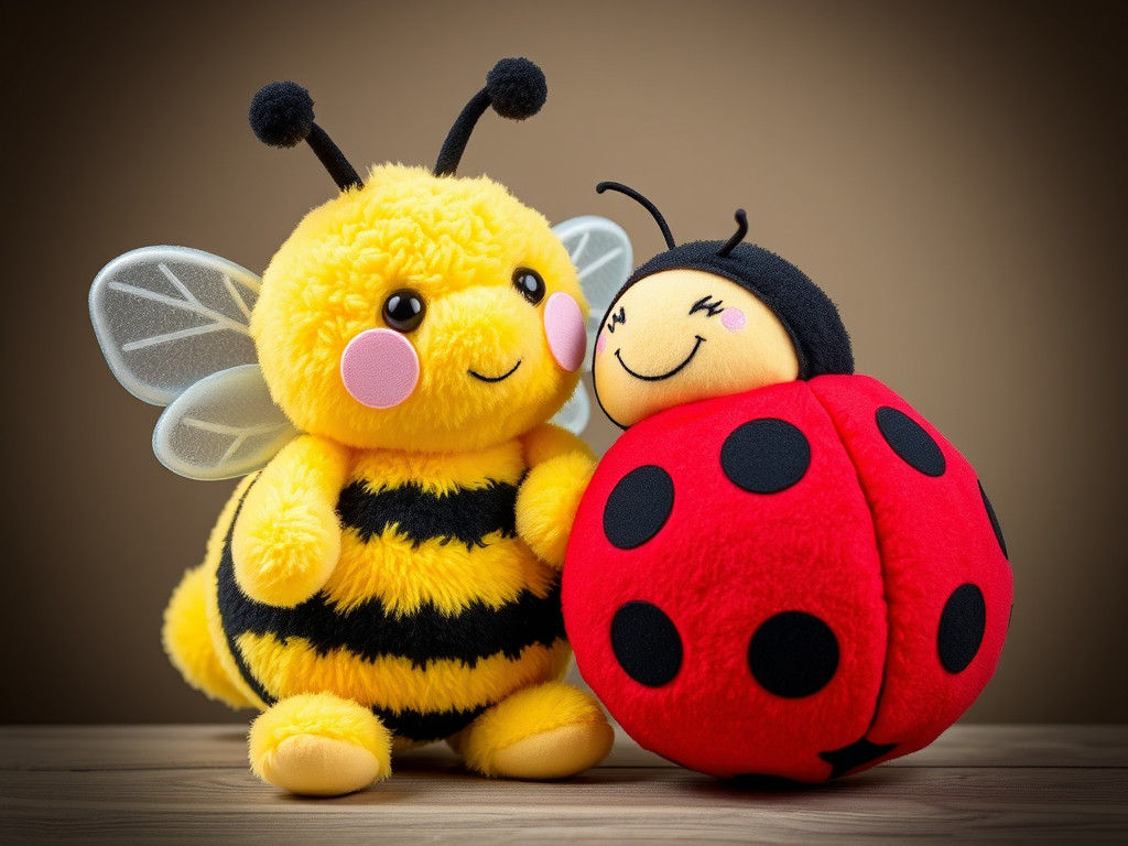 Chunky Bumble Bee and Ladybug Best Friends
