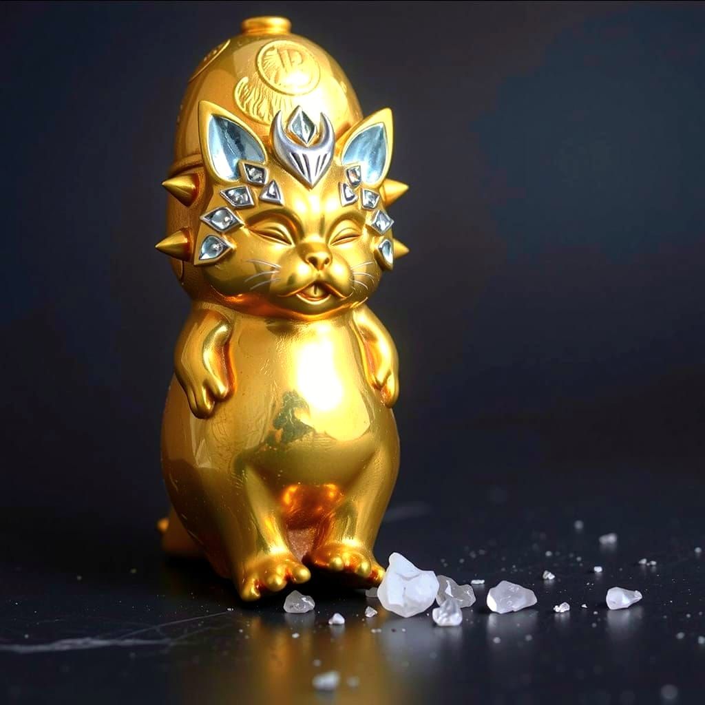 Golden Metallic Colors Shining Together