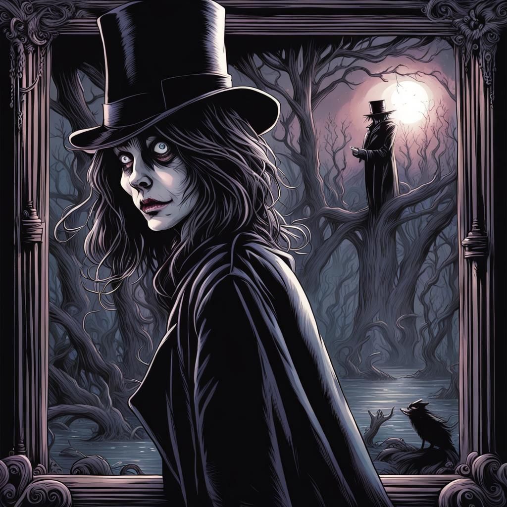 Babadook in Comic Book Art Style