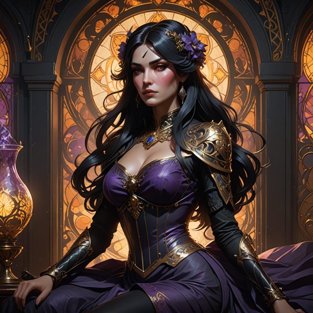 Seductive Dark Fantasy Goddess