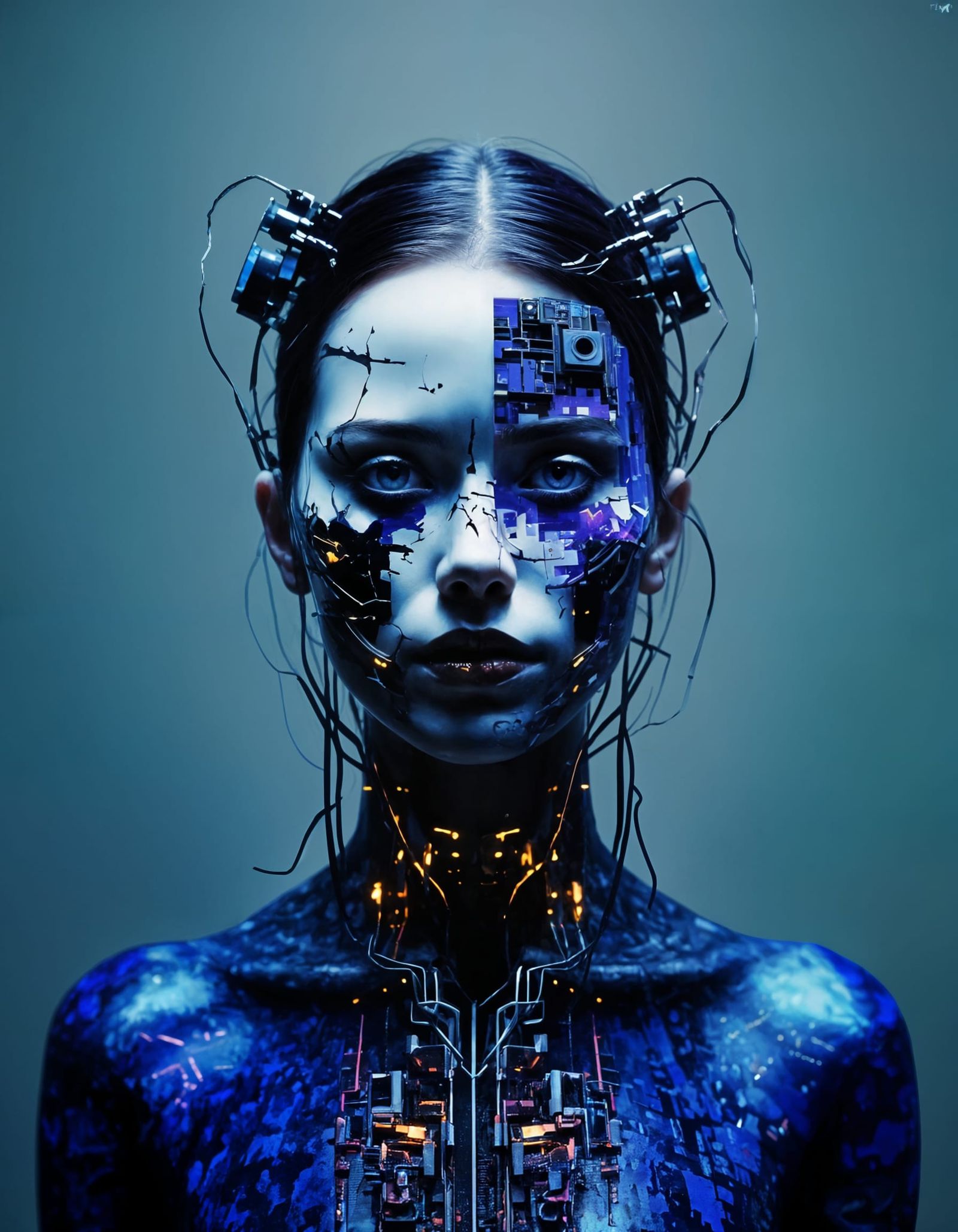 Glitched Self Portrait: A Forsaken Digital Image