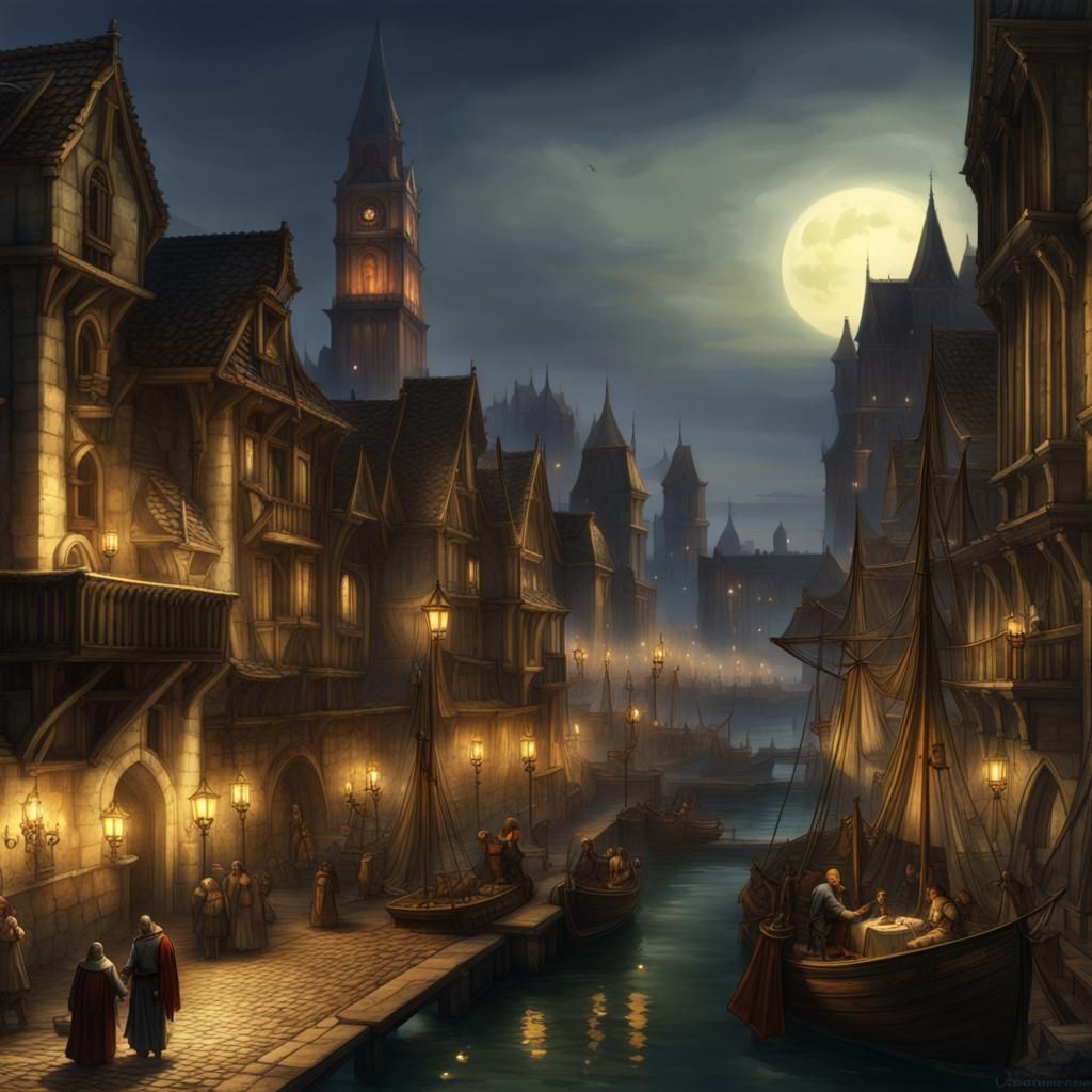 Anno 1400: Ancient City at Night