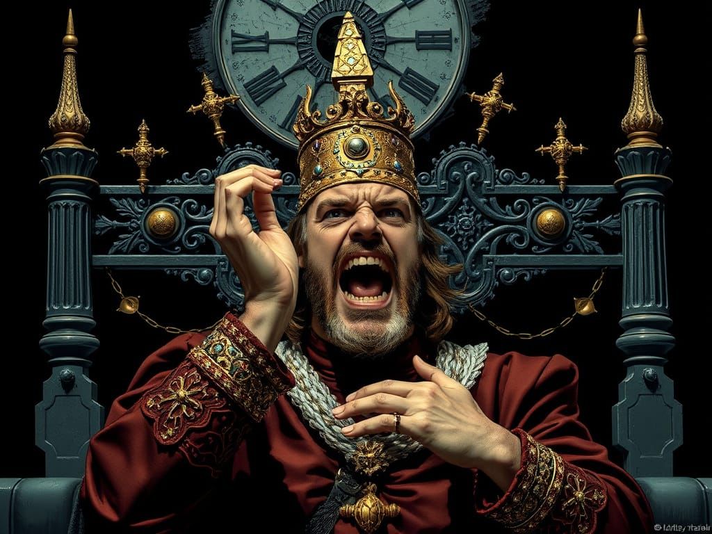 King in Fury, Inspired by Dark Fantasy Art