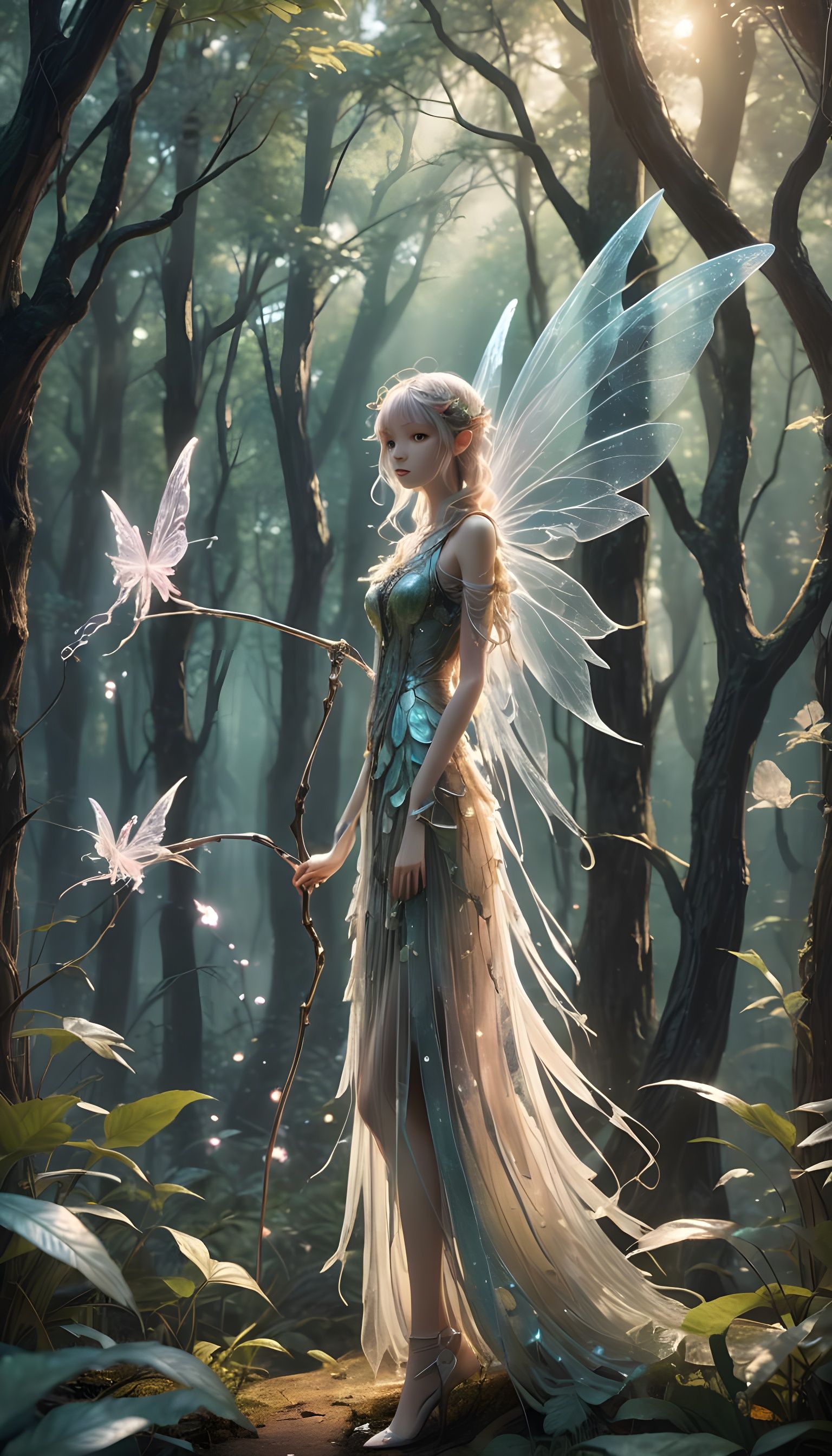 Fairy Grim Reaper in 3D Anime Art