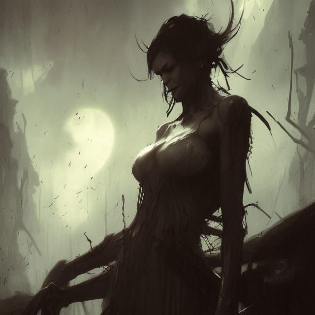 Sinister Vampires in Dark Fantasy Style