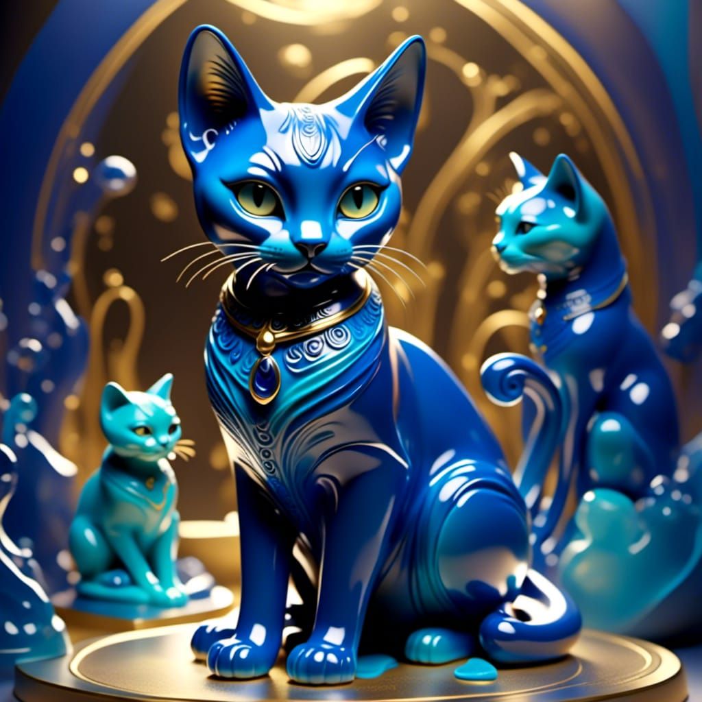 Ethereal Glass Statue Figure