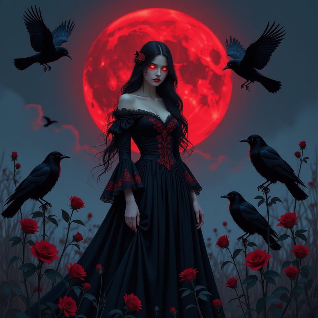 Love Embodied: Dark Fantasy Portrait