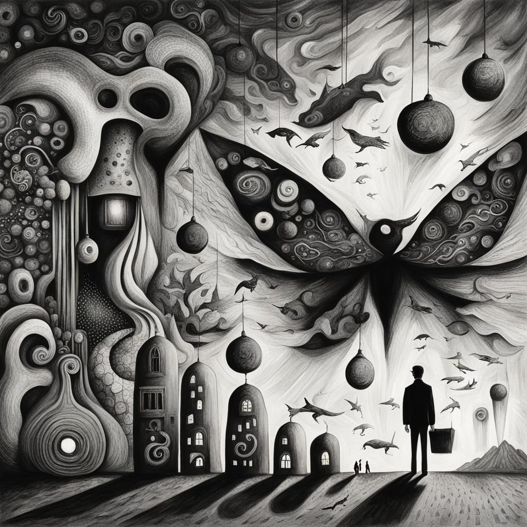 Surreal Mind Cavern: An AI Interpretation