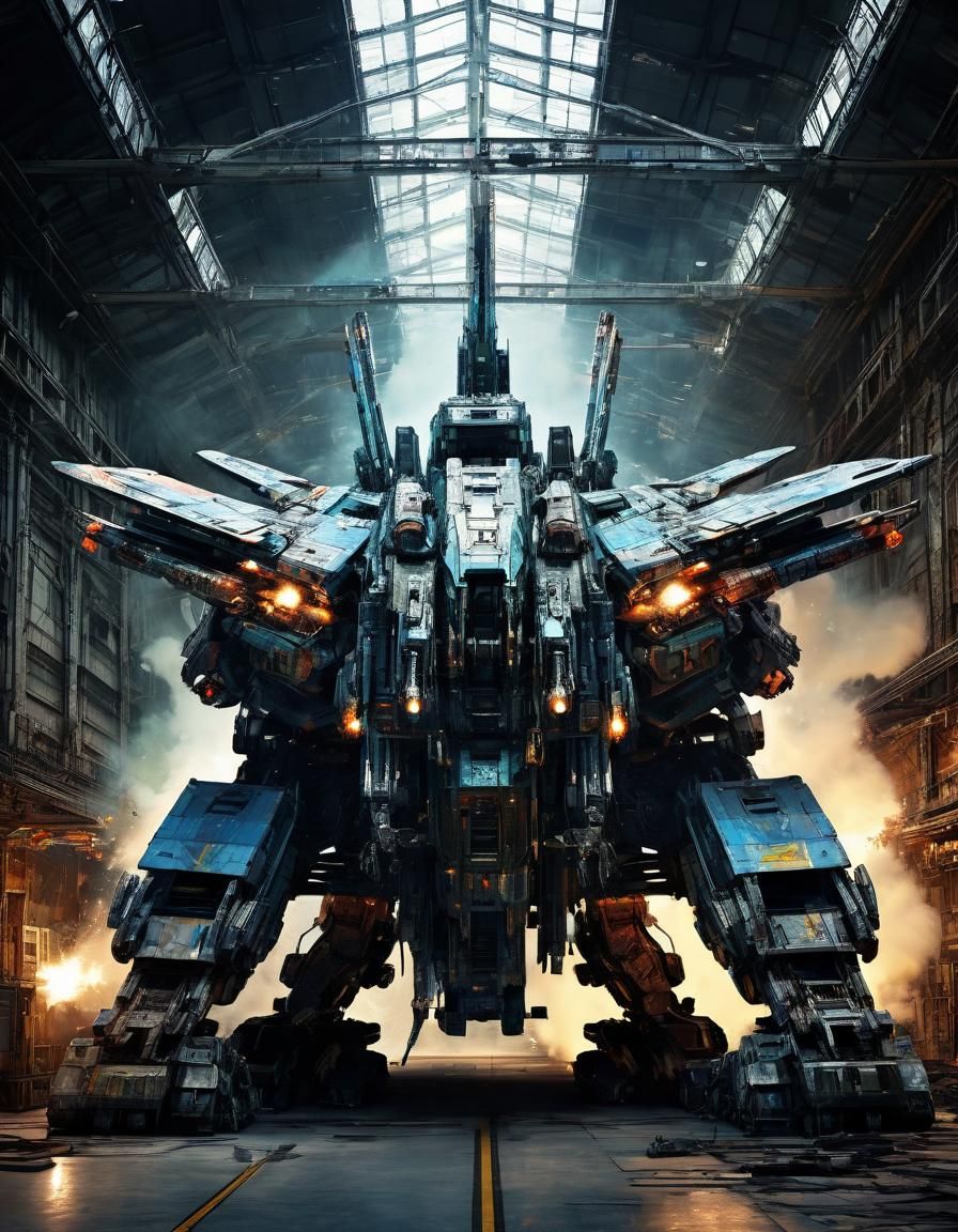 Futuristic Missile Hangar in Hyperdetailed Photograph