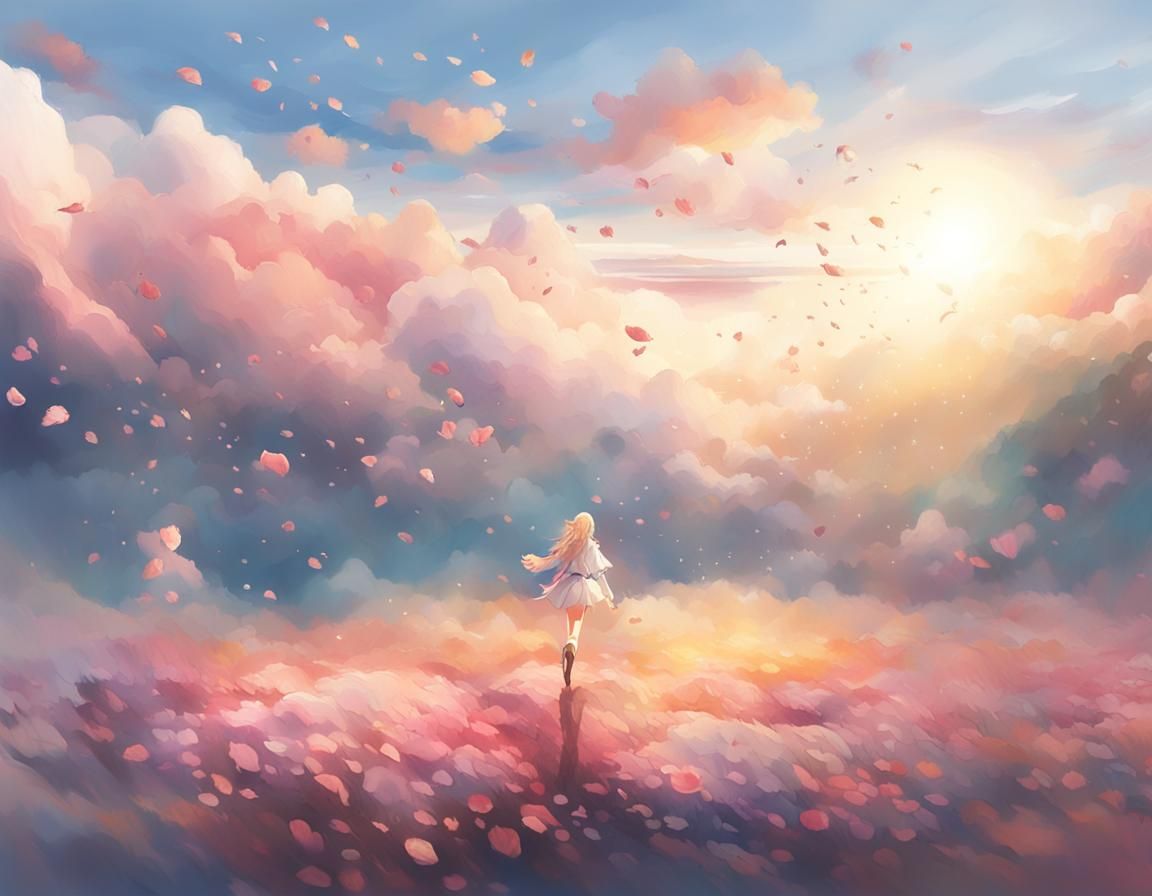 Ethereal Figure Fades in Anime Style Concept Art