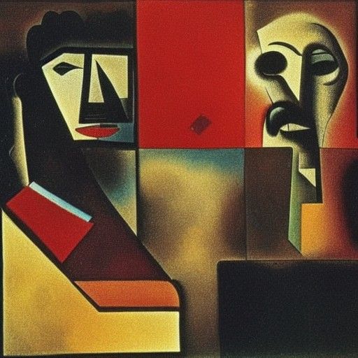 Abstract Art Inspired by Surrealism and Cubism