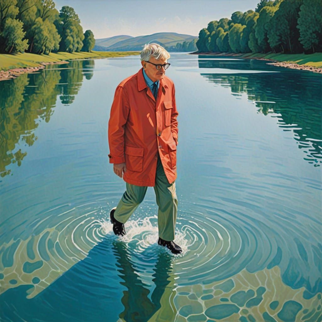 David Hockney's Ethereal Water Walk