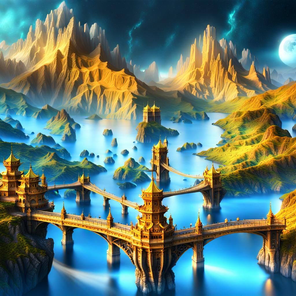 Fantastical Alien World: Digital Matte Painting