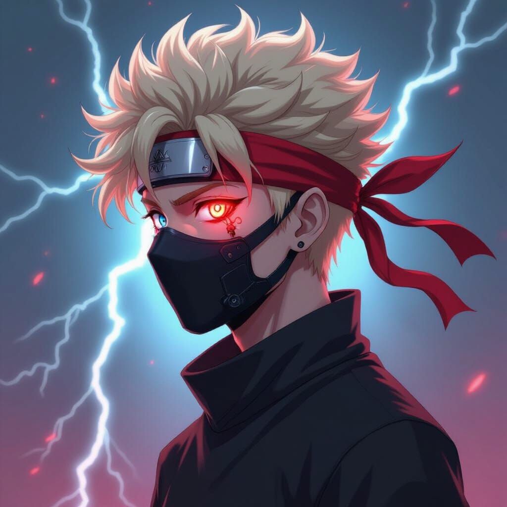 Cybernetic Warrior in Dr. Stone Anime Style