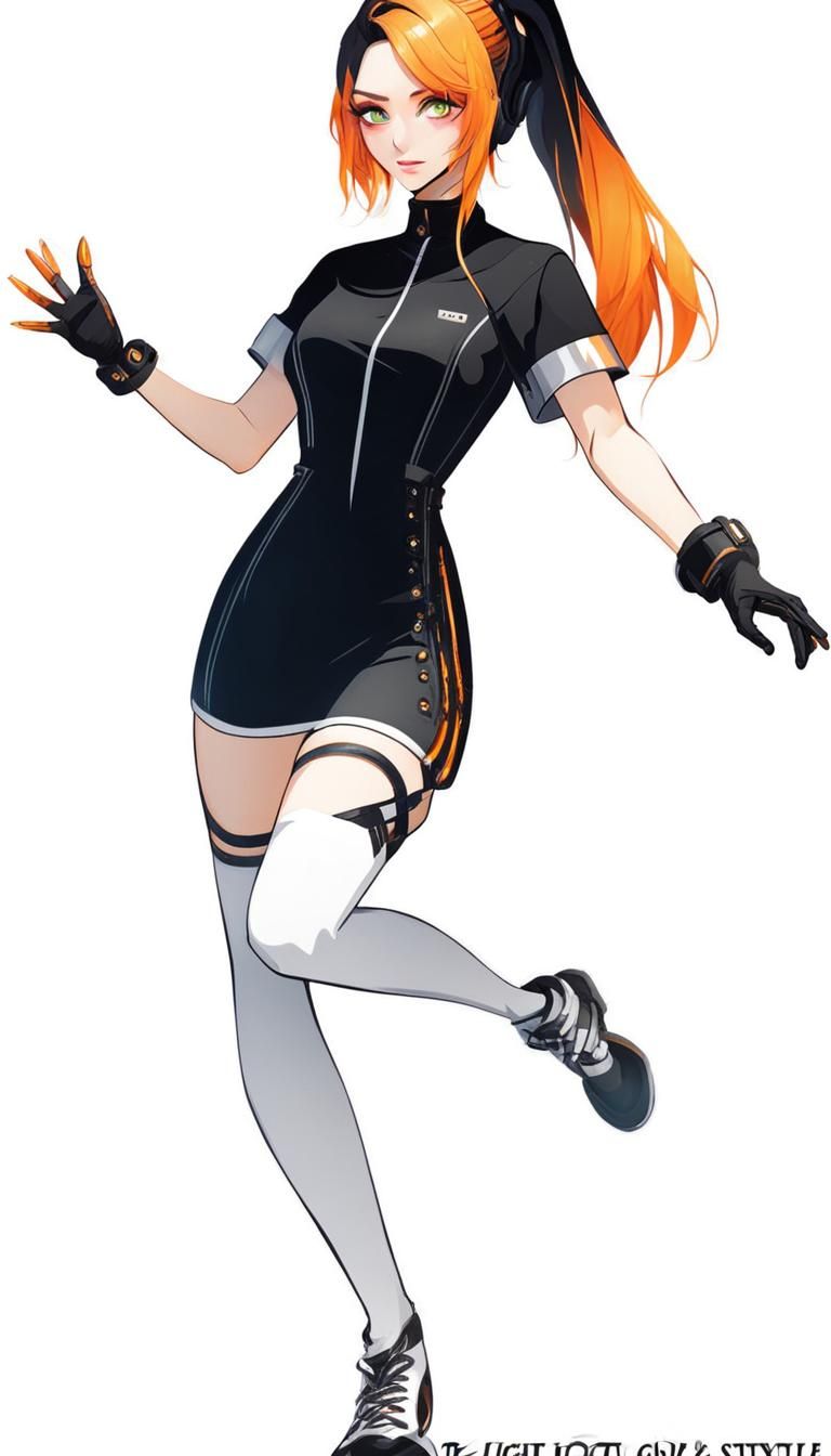 AI Generated Lightly-Clothed Female Character