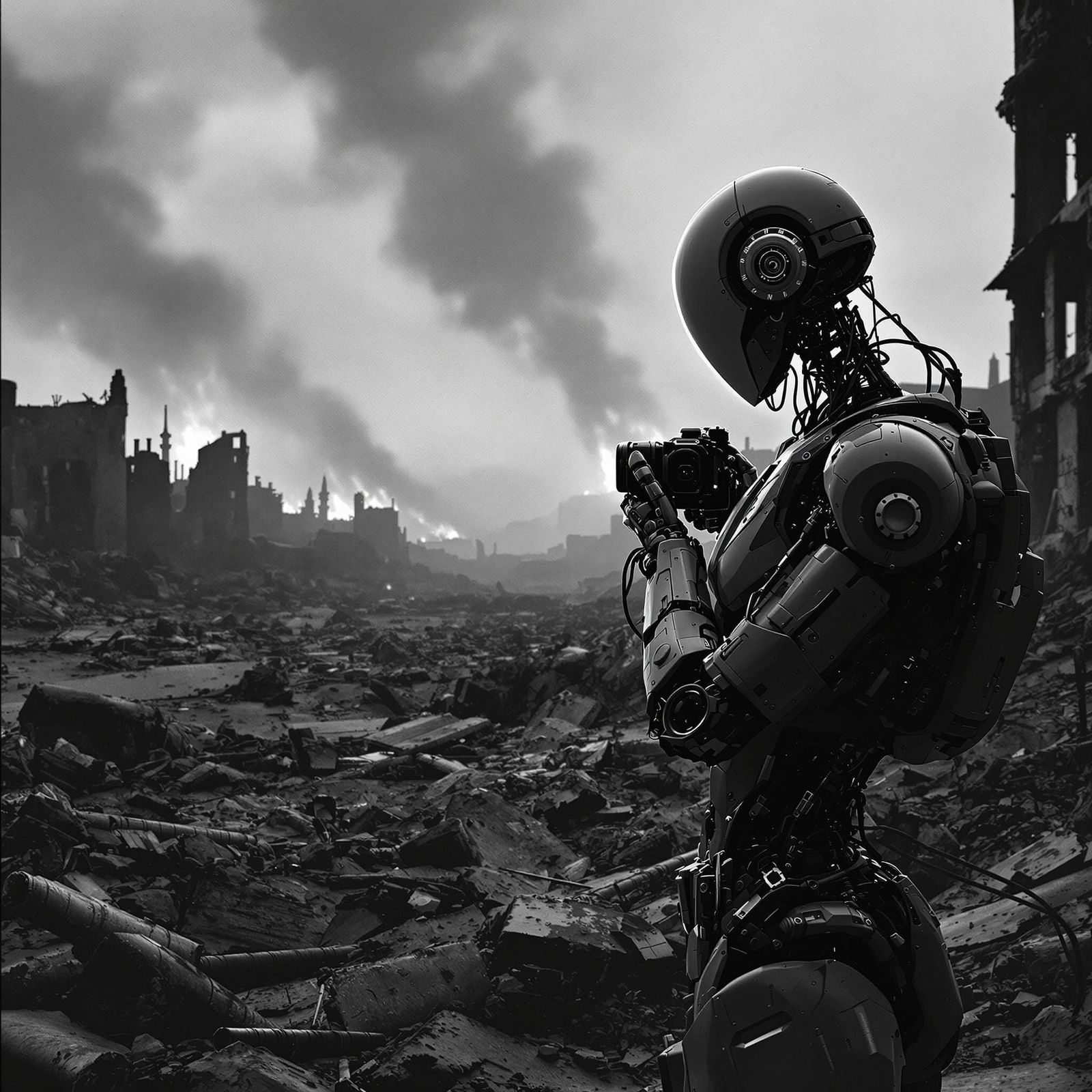 Robot Photographer Captures War-Torn Ruins in Gritty Style