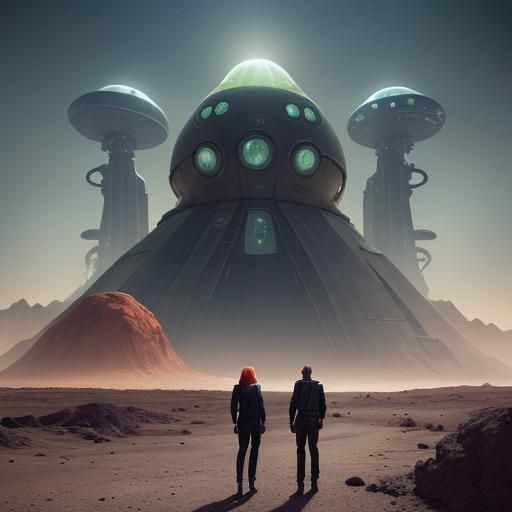 X-Files Agents Investigate UFO Crash Site