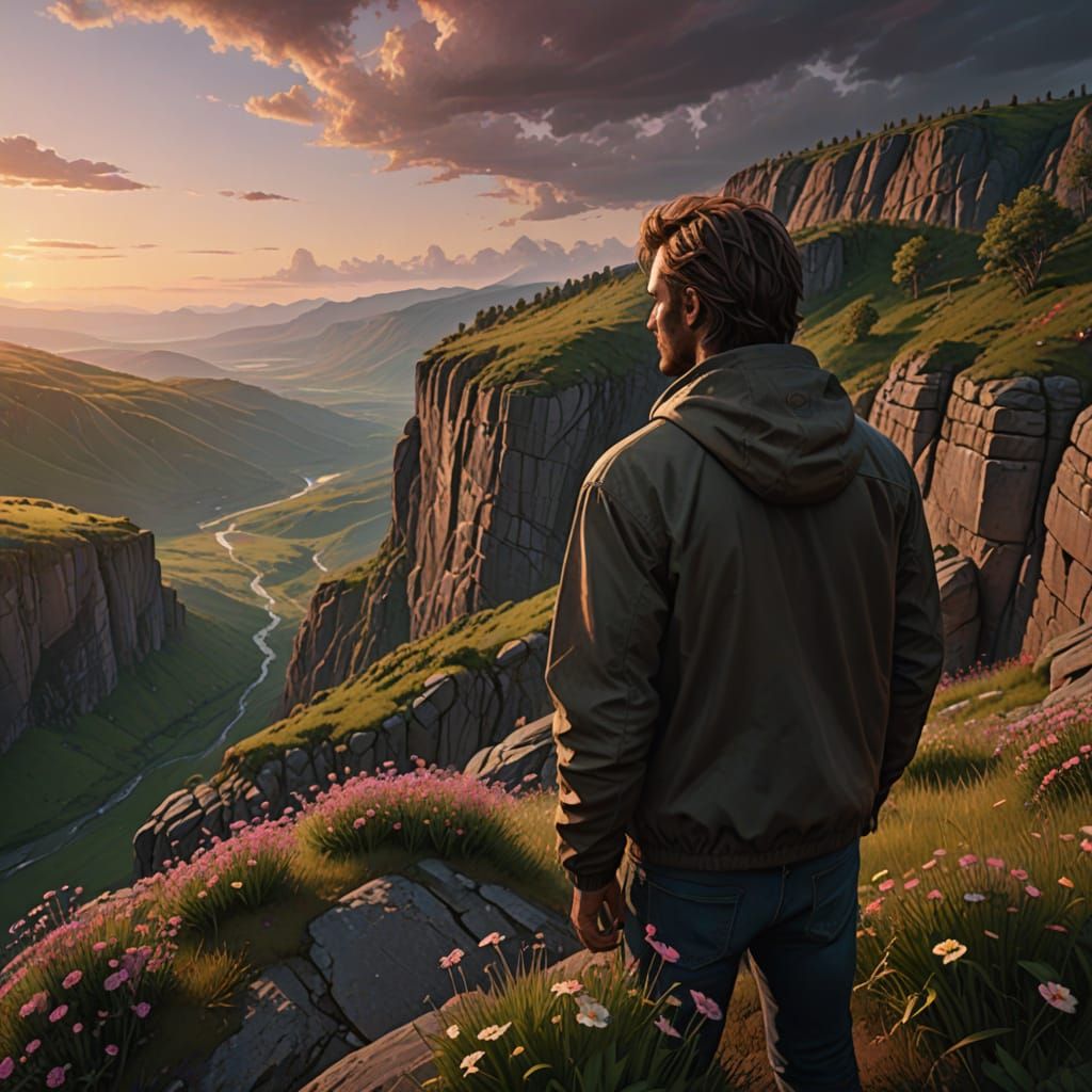 Surreal Landscape of Hope and Endurance in Photorealistic Di...