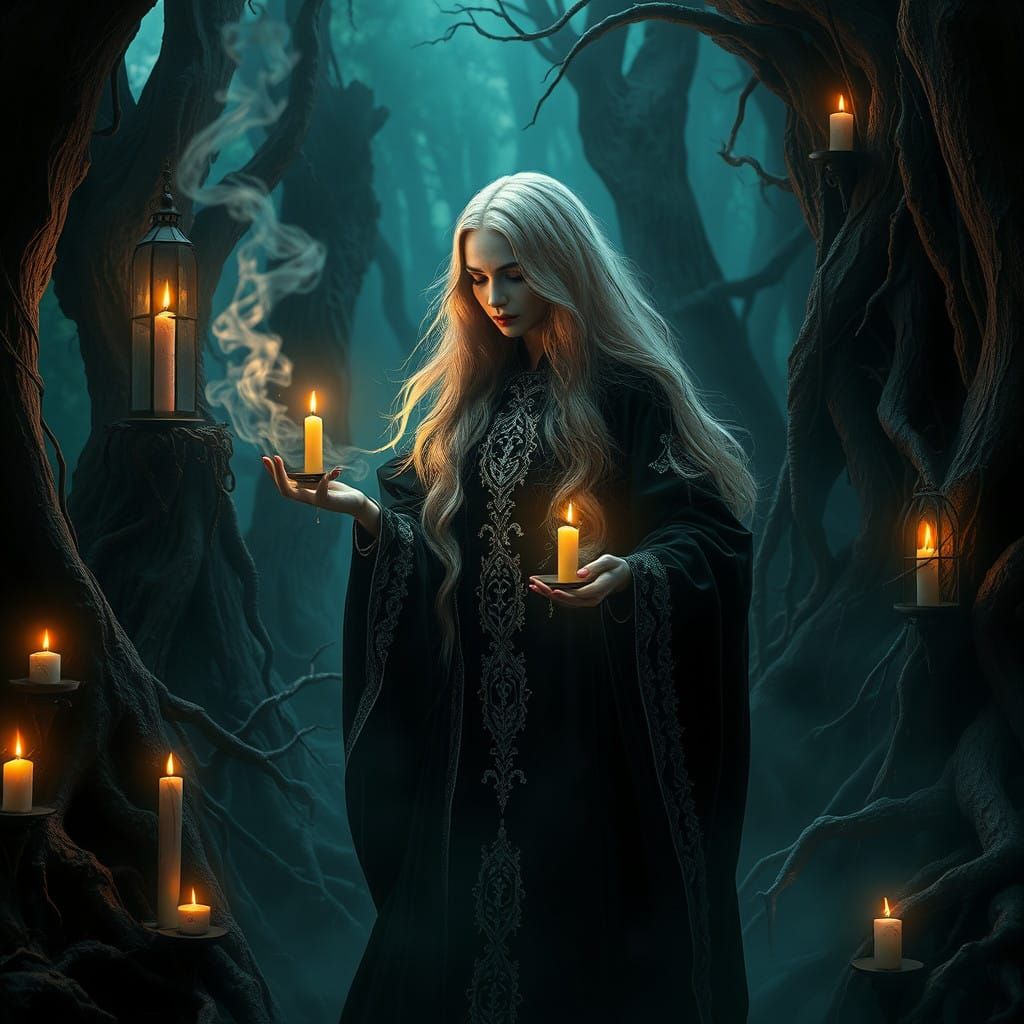 Ethereal Gothic Witch Conjure Ancient Magic