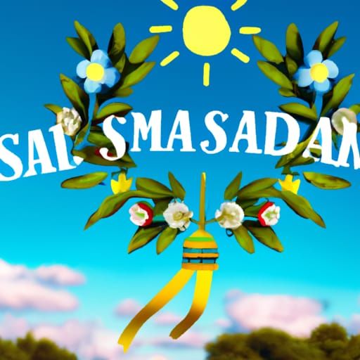 Swedish Midsummer Celebration Poster Art