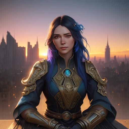 Alica Schmidt Portrait in Hyper-Realistic Digital Art Style