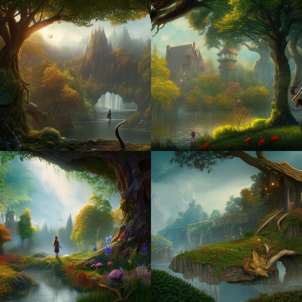 Fantastical Matte Painting in Deep Color