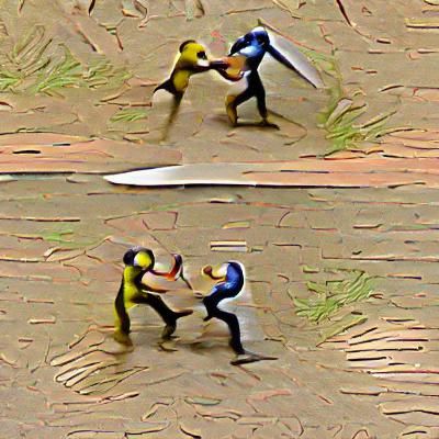 Men Fighting: A Moment of Conflict