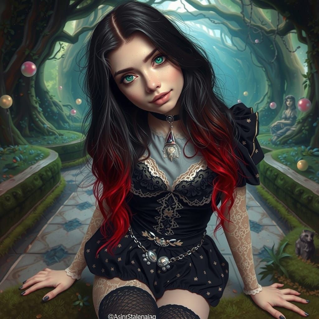 Serene Dreamlike Portraiture of a Young Woman