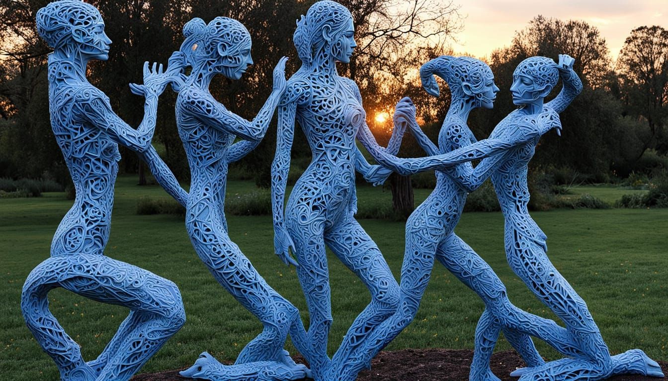 Surreal Fragmented Sculpture in a Dreamlike Aesthetic