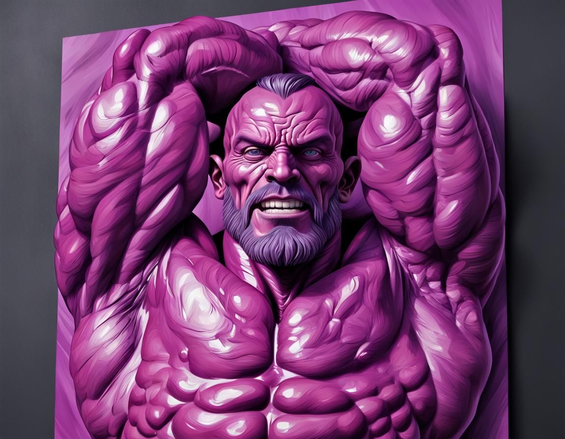 Hyperdetailed Muscular Body With Extreme Definition