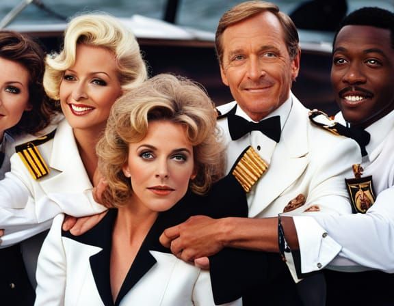 Romantic Cruise Ship at Sunset