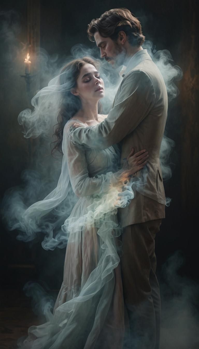 Heart-wrenching Portrait of a Ghostly Embrace