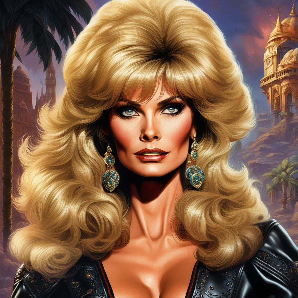 Blonde in Leather: Fantasy Concept Art