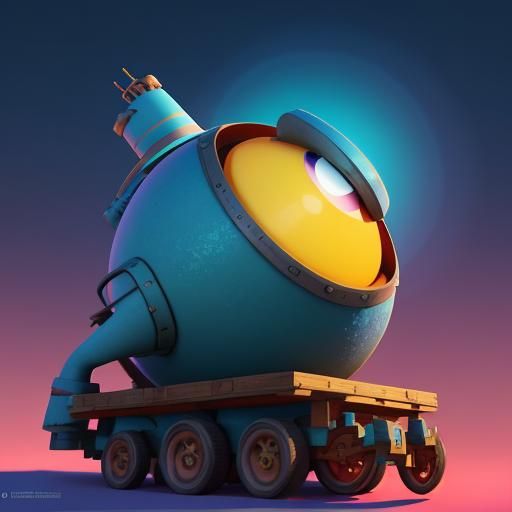 Pixar-Style 3D Character Concept Art