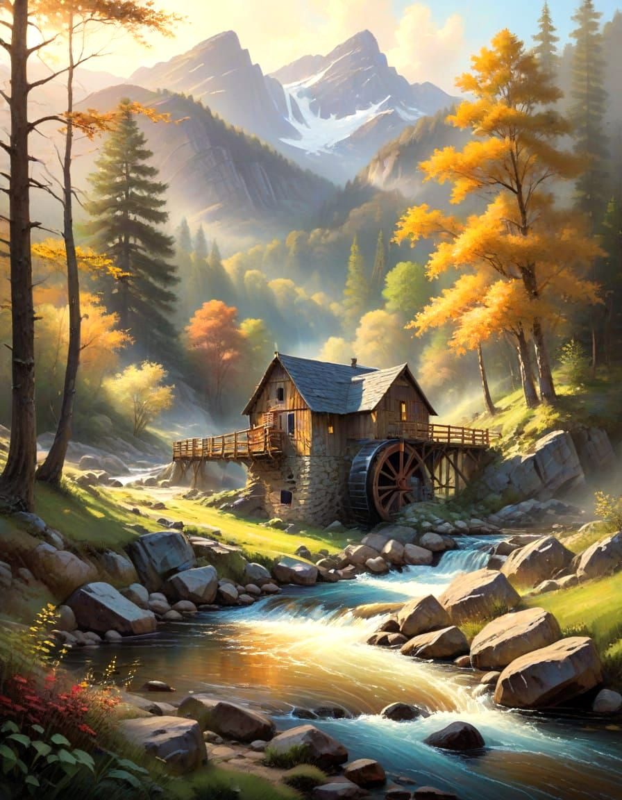 Human-made structure blending with the Nature