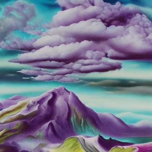 Surreal Adventurers in Dreamlike Dali-esque Landscape