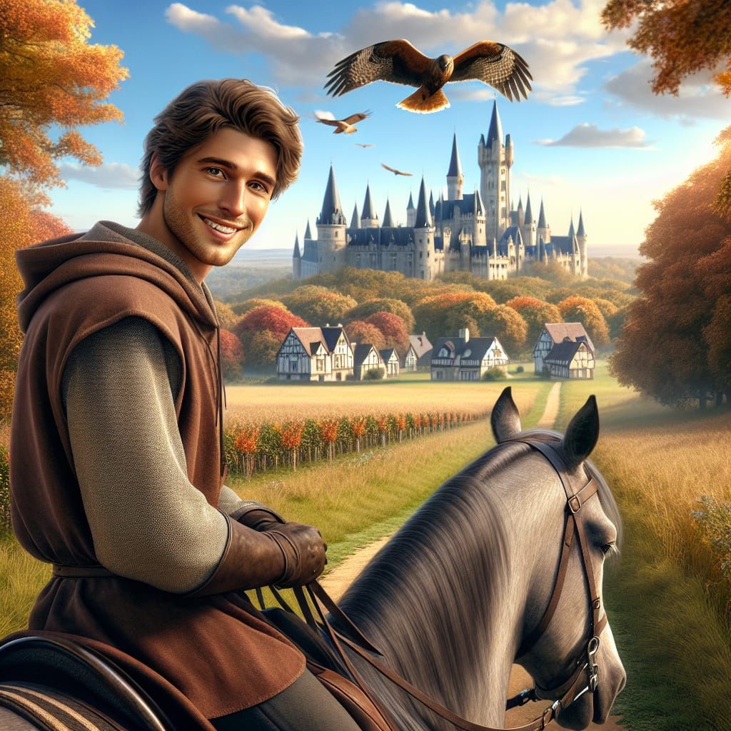 A young handsome knight.